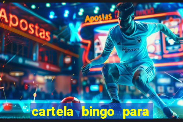 cartela bingo para cha de cozinha imprimir gratis